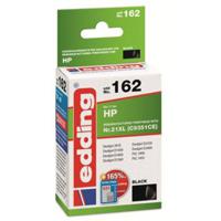 Edding Inktcartridge vervangt HP 21XL, C9351CE Compatibel Zwart EDD-162 18-162 - thumbnail