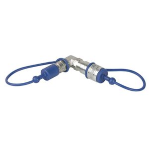 Showtec CO2 90 graden 3/8 inch naar Q-Lock adapter
