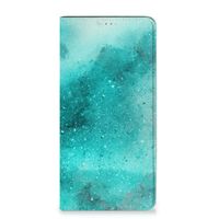 Bookcase Samsung Galaxy A14 5G Painting Blue - thumbnail