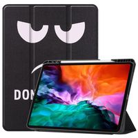 3-Vouw sleepcover hoes - iPad Pro 12.9 inch (2021) - Don&apos;t Touch