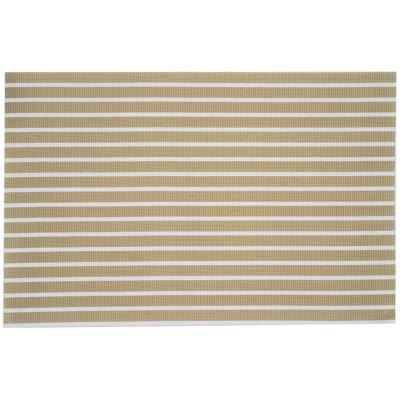 Cosy & Trendy Placemats rechthoekig - geweven goud/wit - 30 x 45 cm - Tafel dekken