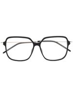 Gucci Eyewear lunettes de vue carrées à logo gravé - Noir