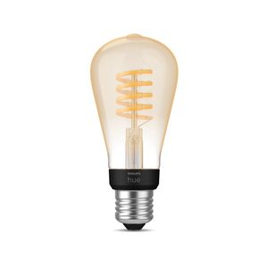 Philips Lighting Hue LED-lamp 871951430146700 Energielabel: G (A - G) Hue White Ambiance E27 Einzelpack Edison ST64 Filament 300lm E27 7 W Warmwit tot koudwit