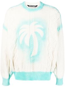 Palm Angels sweat à logo imprimé - Blanc