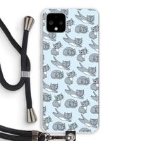 Poezen: Pixel 4 XL Transparant Hoesje met koord