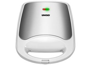 Unold Quadro Sandwich toaster Inklapbaar Wit, Zwart