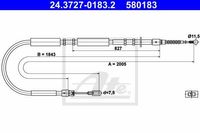 Ate Handremkabel 24.3727-0183.2