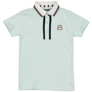 Quapi Jongens polo shirt - Boar - Aqua blauw