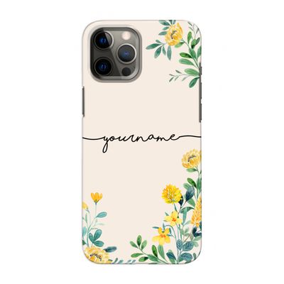 Gele bloemen: Volledig geprint iPhone 12 Pro Max Hoesje Gele bloemen: Volledig geprint iPhone 12 Pro Max Hoesje