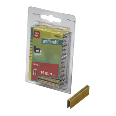 Wolfcraft Smalle rugnieten | Type 055 | 15mm | 1200 stuks - 7166000