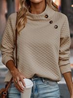 Casual Stand Collar Sweatshirt