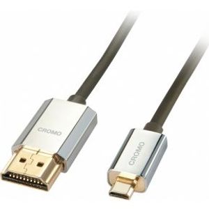 Lindy HDMI/micro HDMI, 4.5m HDMI kabel HDMI Type A (Standaard) HDMI Type D (Micro) Zwart