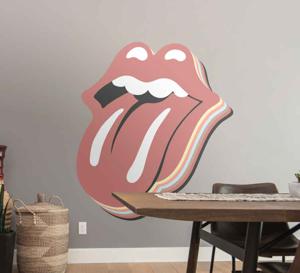 Vintage muurstickers Rolling stones vintage tong