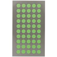 Hobby stickers - 400x stuks - D8 mm - neon groen ronde stickers - Kantoor stickers - Scrapbook - thumbnail