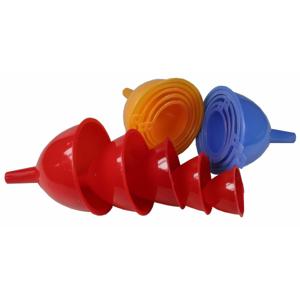Benson Trechter set - 5-delig - multi - kunststof - dia 6/8/10/12 cm - keuken/auto/klussen