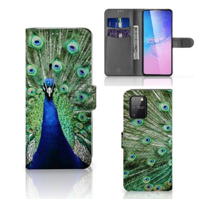 Samsung S10 Lite | Telefoonhoesje | Met pasjeshouder | Pauw
