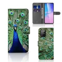 Samsung S10 Lite | Telefoonhoesje | Met pasjeshouder | Pauw
