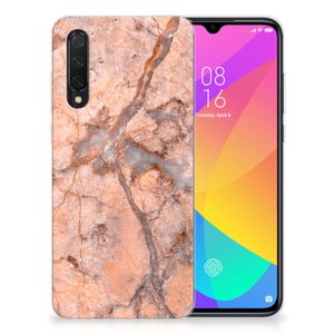 Xiaomi Mi 9 Lite TPU Siliconen Hoesje Marmer Oranje