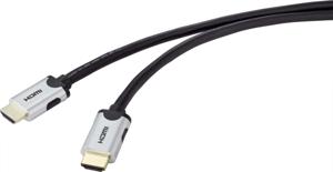 SpeaKa Professional SP-9063164 HDMI-kabel HDMI Aansluitkabel HDMI-A-stekker, HDMI-A-stekker 1.00 m Zwart Ultra HD (8K)
