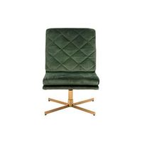 Fauteuil Fondi - fluweel - groen - Leen Bakker