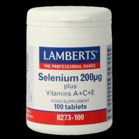 Lamberts Selenium 200mcg met vitamine A C E 100 Tabletten
