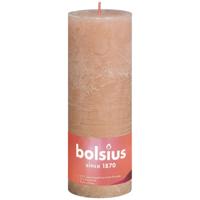 Bolsius stompkaars rustiek misty roze 190x68 mm | 4 stuks