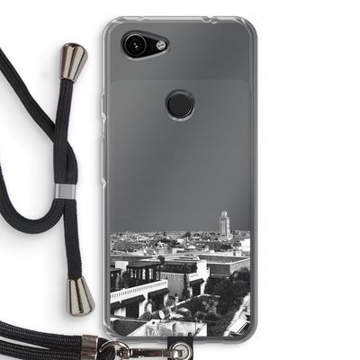 Marrakech Skyline : Pixel 3a Transparant Hoesje met koord
