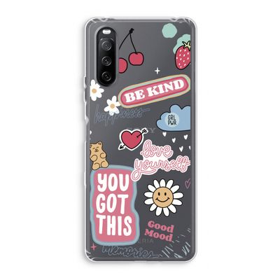 Positivity: Sony Xperia 10 III Transparant Hoesje