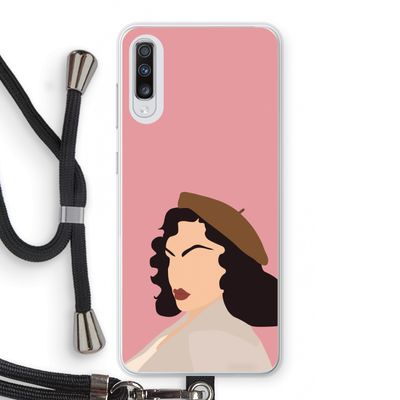 Confidence: Samsung Galaxy A70 Transparant Hoesje met koord