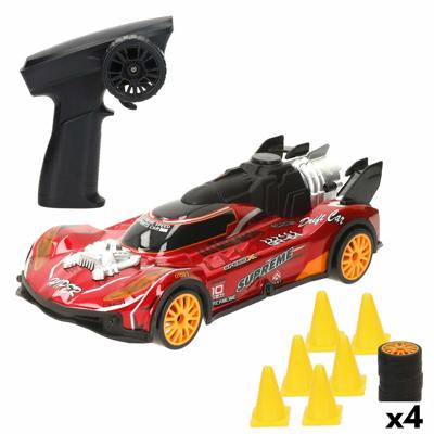 Politiewagen op Afstandsbediening Speed & Go (4 Stuks)