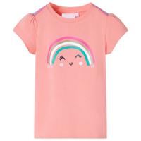 VidaXL Kindershirt 116 lichtkoraalkleurig