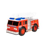Brandweerwagen met licht en geluid 18 x 8 x 10.5 cm - Speelgoed vrachtwagens - thumbnail