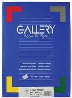 Gallery witte etiketten ft 99,1 x 33,9 mm (b x h), ronde hoeken, doos van 1.600 etiketten - thumbnail