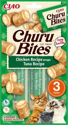 INABA CHURU BITES CAT CHICKEN RECIPE WRAPS TUNA RECIPE