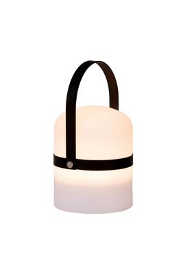Lucide LITTLE JOE - Oplaadbare Tafellamp Binnen/Buiten - Accu/Batterij - Ø 10 cm - LED Dimb. - 1x0,3W 3000K - IP44 - Zwart