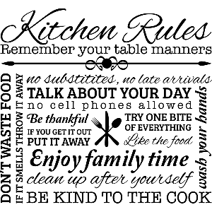 Kitchen Rules - Muurstickers