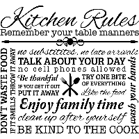 Kitchen Rules - Muurstickers - thumbnail