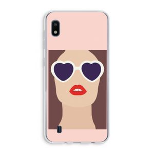 Red lips: Samsung Galaxy A10 Transparant Hoesje
