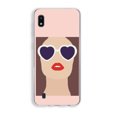 Red lips: Samsung Galaxy A10 Transparant Hoesje