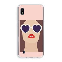 Red lips: Samsung Galaxy A10 Transparant Hoesje