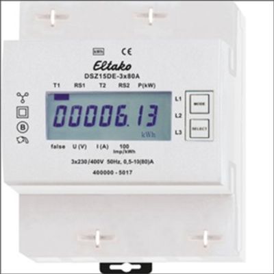 ELTAKO DSZ15DE 3X80A KWH METER 3F 80A 400V AC