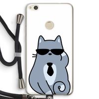 Cool cat: Huawei Ascend P8 Lite (2017) Transparant Hoesje met koord