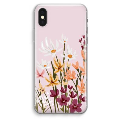 Painted wildflowers: iPhone XS Max Transparant Hoesje