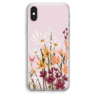 Painted wildflowers: iPhone XS Max Transparant Hoesje