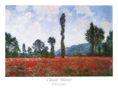 Kunstdruk Claude Monet - Field of Poppies 80x60cm