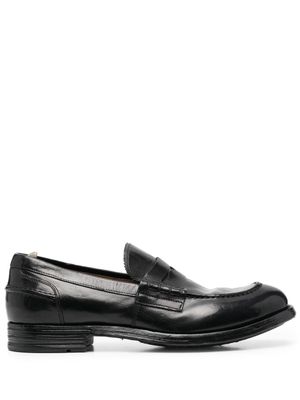Officine Creative mocassins en cuir à entaille penny - Noir