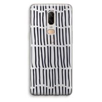 Moroccan stripes: OnePlus 6 Transparant Hoesje