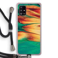 Green Inferno: Samsung Galaxy A51 5G Transparant Hoesje met koord Green Inferno: Samsung Galaxy A51 5G Transparant Hoesje met koord