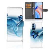 OPPO Reno 4 Pro 5G | Telefoonhoesje | Met pasjeshouder | Vlinders