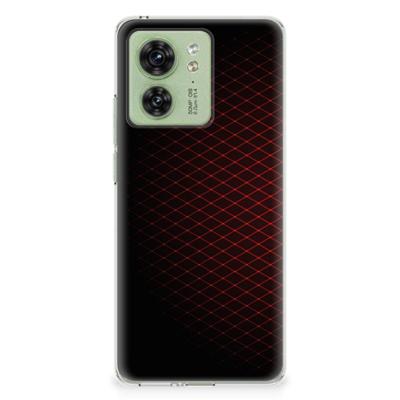 Motorola Edge 40 | TPU bumper | Geruit Rood